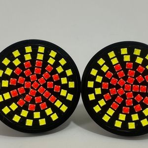 2x 1157 LED Turn Signal Amber White Switchback Lights Bulbs for Harley Davidson